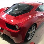 フェラーリ 458イタリア メーターフード樹脂部の傷補修