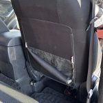 シート背面ポケット破れの補修(張替え)