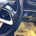 トヨタ プリウス ステアリングの表皮ヨレとハンドルカバー痕？補修