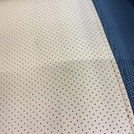 ランドローバー ディスカバリー 本革シートのボールペン痕補修